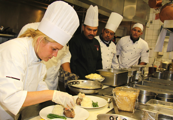 Chef Michelle Brown of Jag's Steak & Seafood in Aruba