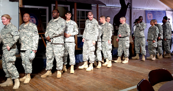 Service men and women at Houston Livestock Show & Rodeo.