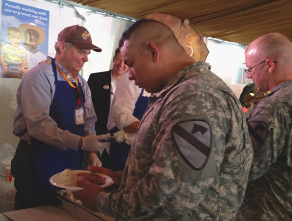 Feeding the troops in Houston