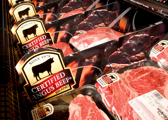 Certified Angus Beef in the meat case