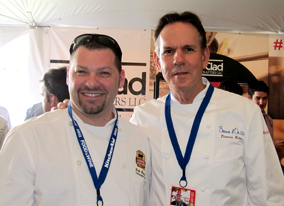 Chef Scott Popovic and Chef Thomas Keller