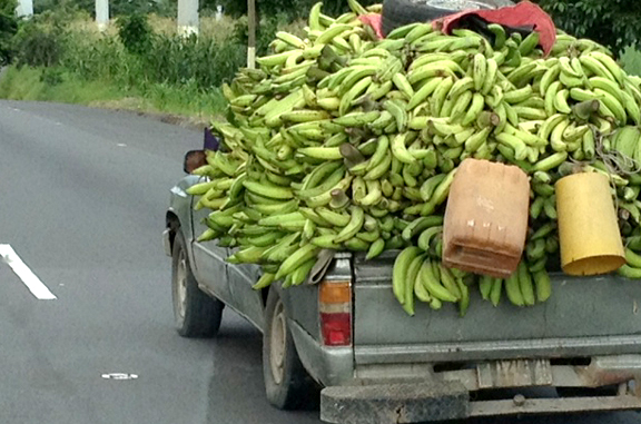 Banana truck in Guatemala