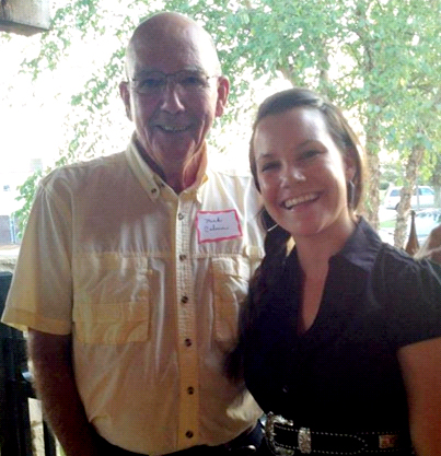 Certified Angus Beef brand founder Mick Colvin with Malorie Bankhead