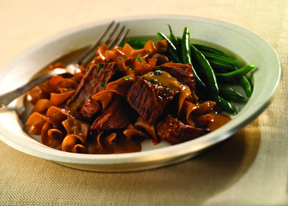 German Pot Roast with Mushrooms