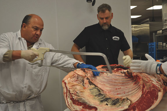 Lessons in butchering beef at Certified Angus Beef