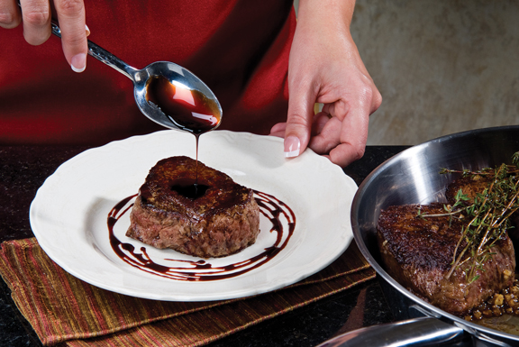 Top Sirloin Steak with Balsamic Reduction