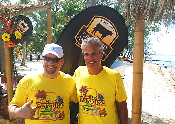 Chef Scott Popovic and Chef Eric Ripert at Cayman Cookout 2013