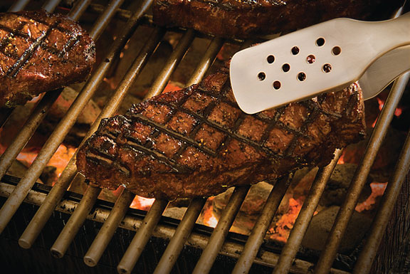 Grilled Strip Steaks