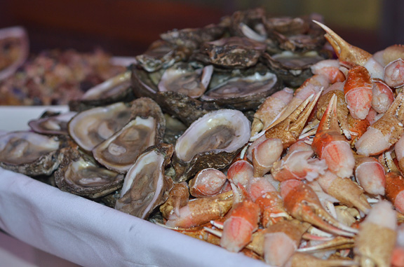 Oysters and Snow Crab Claws