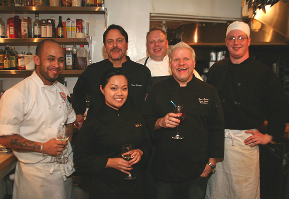 Dave Martin and staff at James Beard House Dinner