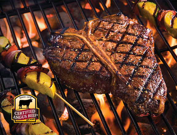 steak with grill marks