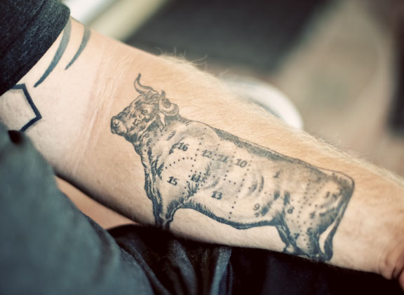 A Thai agriculture worker shows his tattoo in a farm in the Negev desert  southern Israel Stock Photo  Alamy