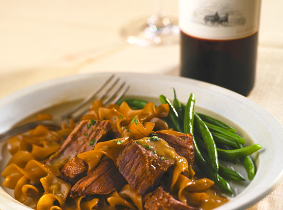 German Pot Roast with Mushroom Leek Sauce