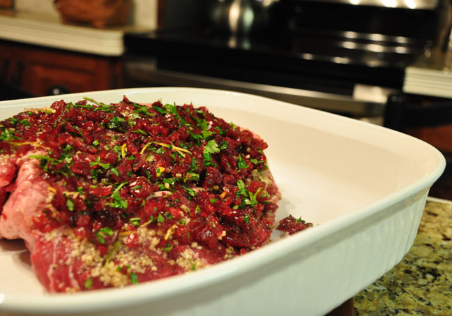 Cranberry Top Sirloin Roast