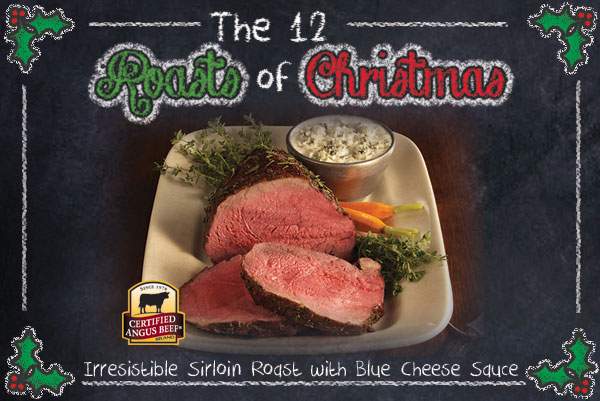 Sirloin Roast with Blue Cheese Sauce