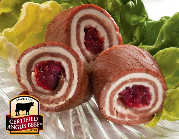 Cranberry Beef Pinwheels