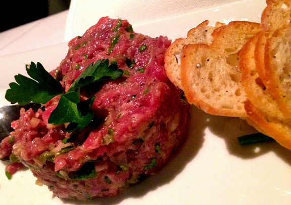 Steak tartare at Red, the Steakhouse