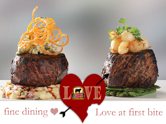 Valentine's Day - fine dining and love at first, beefy bite