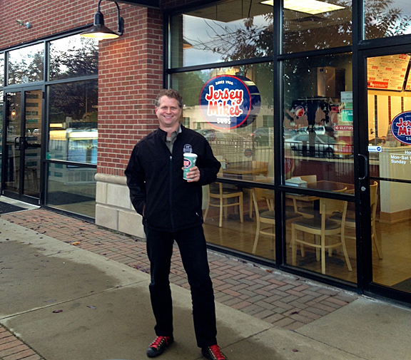 Chef Michael Ollier of the Certified Angus Beef brand visits Jersey Mike's sub shop