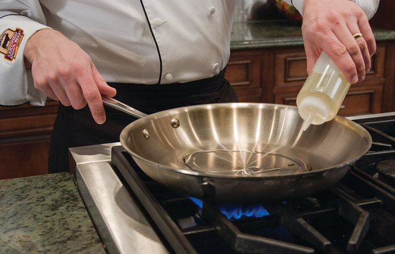 Sauteing steaks