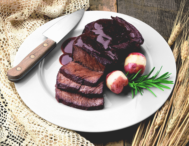 rosemary with steak