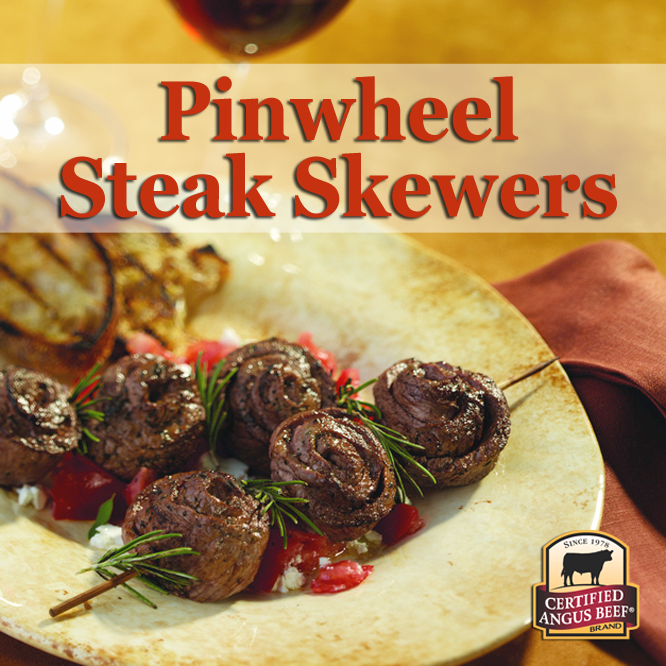 Pinwheel Steak Skewers