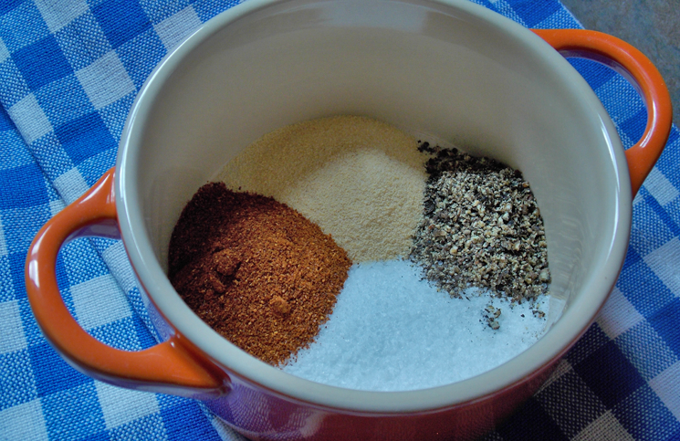 Spices for barbecued brisket