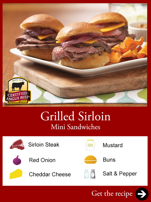 Grilled Sirloin Mini Sandwiches