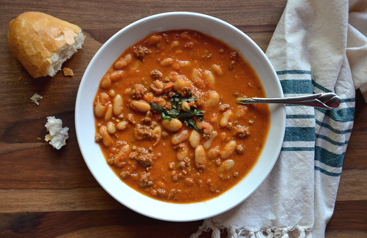 Smoked Tomato and White Bean Chili