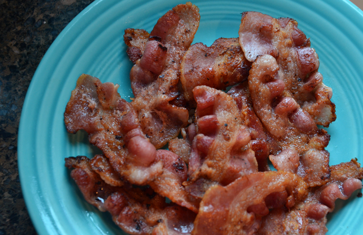 Plate of bacon