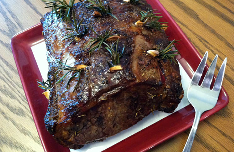 Garlic and Rosemary Strip Roast