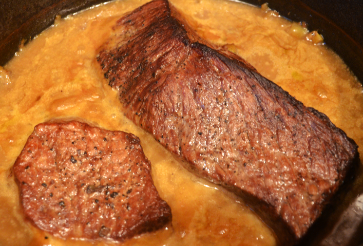 German Pot Roast with Mushroom Leek Sauce