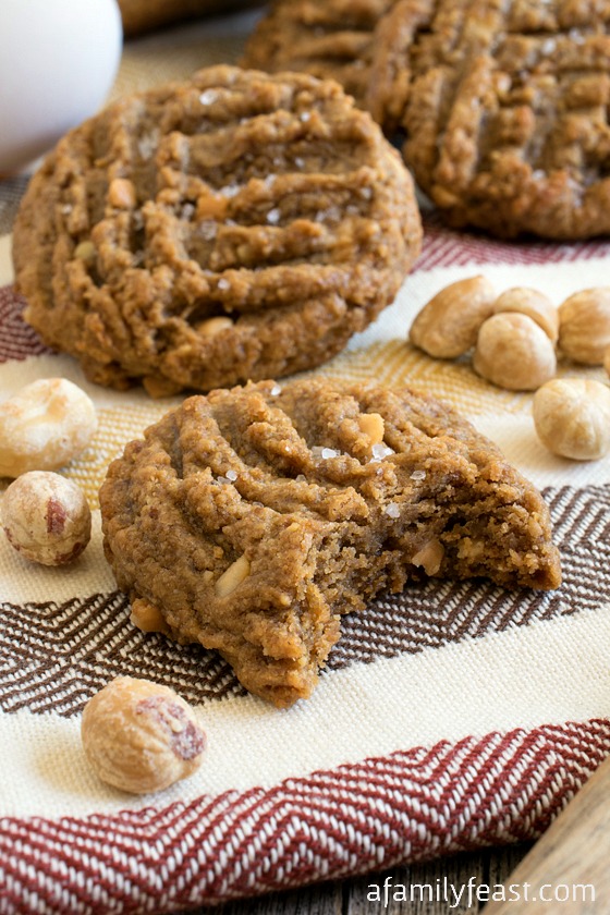 Flourless Peanut Butter Cookies with Sea Salt