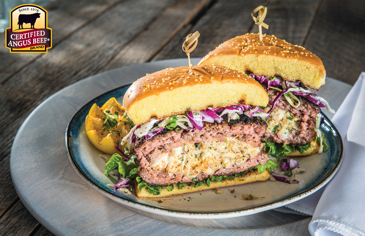 Chesapeake Bay Crab Stuffed Burger