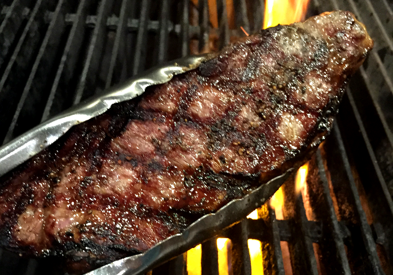 You want the outside to caramelize on a perfect steak.