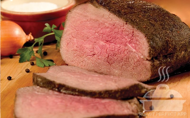 Deliciously Bold Eye of Round Roast - recipe on the Roast Perfect app.