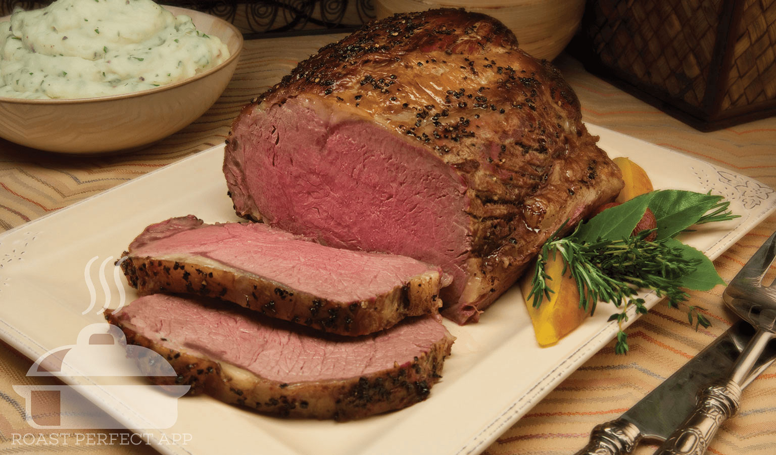 Prime Rib made with the Roast Perfect app.