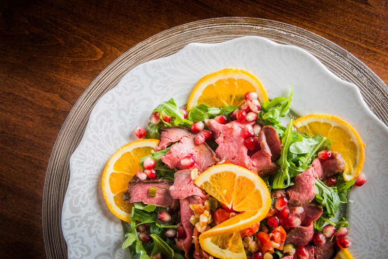 Family Foodie - Beef Tenderloin Citrus Arugula Salad