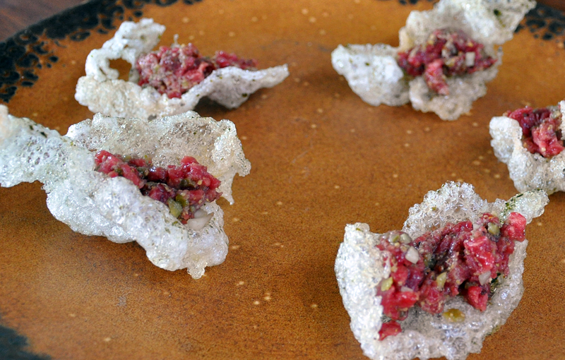 Certified Angus Beef tartare made by Chef Matt Mytro.