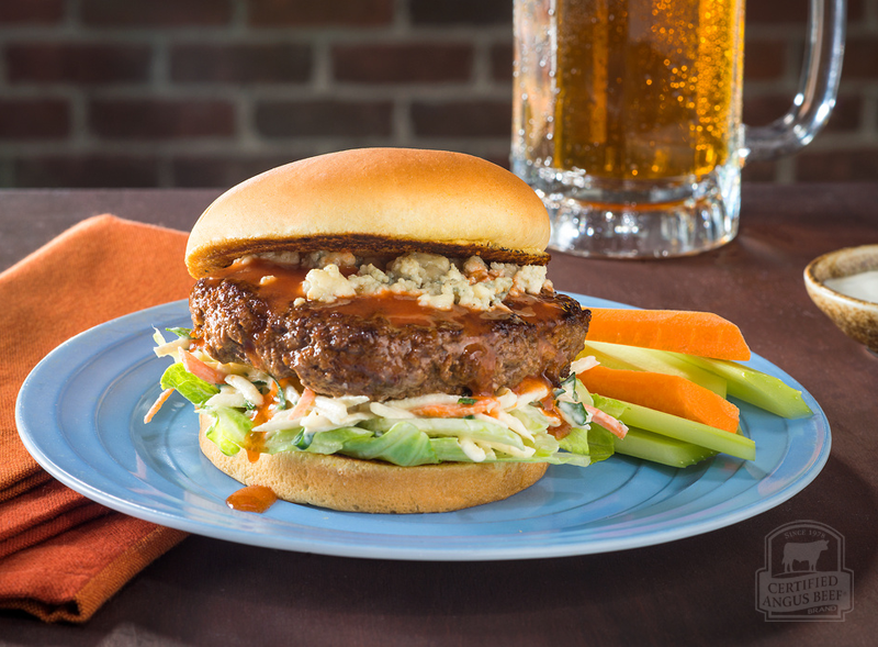 Buffalo Style Hot Sauce Burger