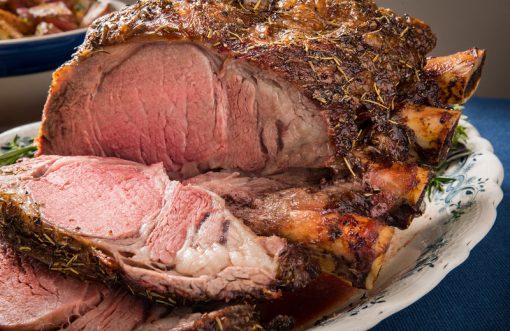 Easy Carve Pepper and Herb Prime Rib